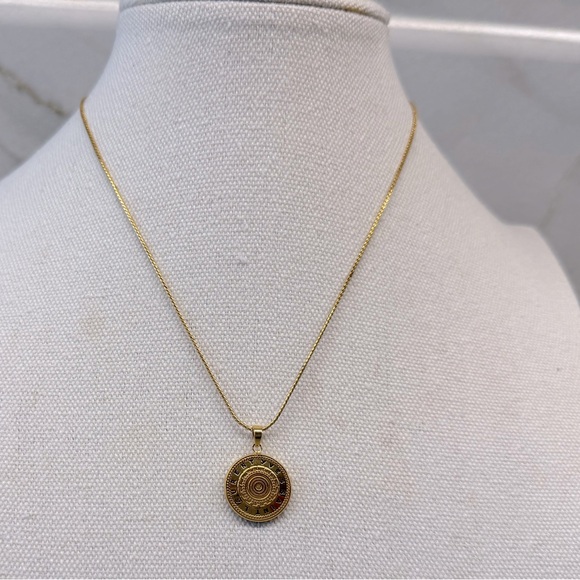 Yves Saint Laurent YSL Vintage Cold Medal Necklace - Picture 1 of 8